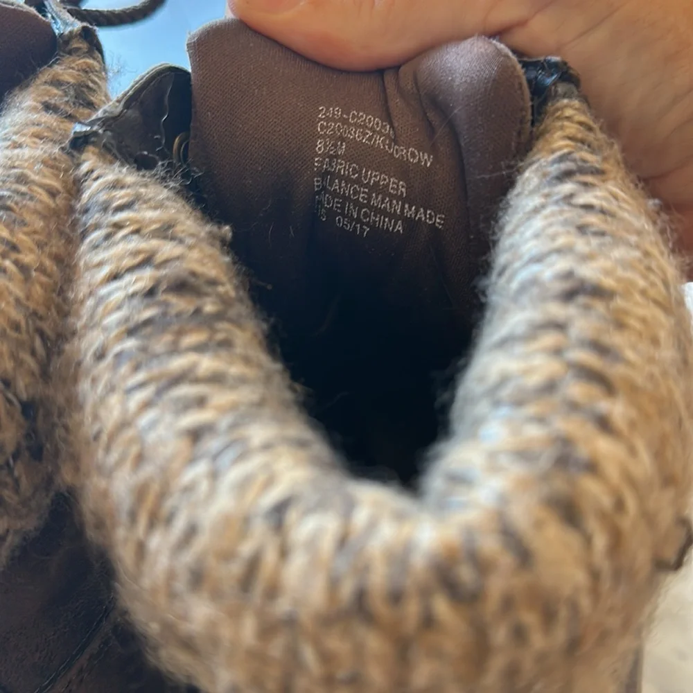 Cliff's by White Mountain Women Decker Brown Faux Leather Lace up Boots - Picture 7 of 9